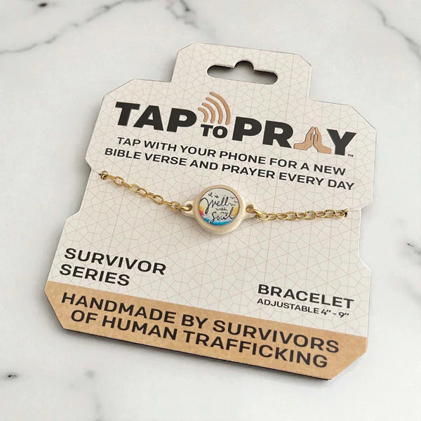 Tap to pray- 14k Gold Plated Bracelet