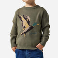 Youth Cabin Sweater - Olive Duck
