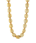 Metallic Textured Chunky Nugget Necklace