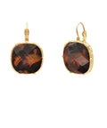 Faceted Tortoise Earrings