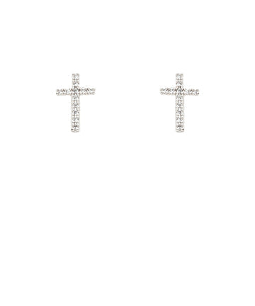 Cubic Mini Cross Studs