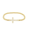 MOP Cross Ball Bracelet