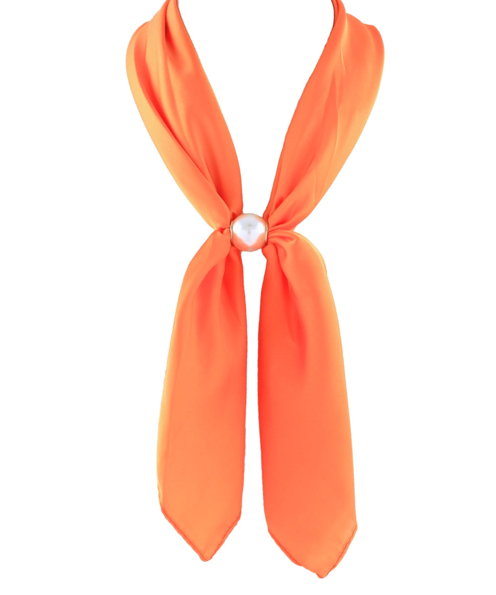 Accented Pearl Long Scarf Necklace
