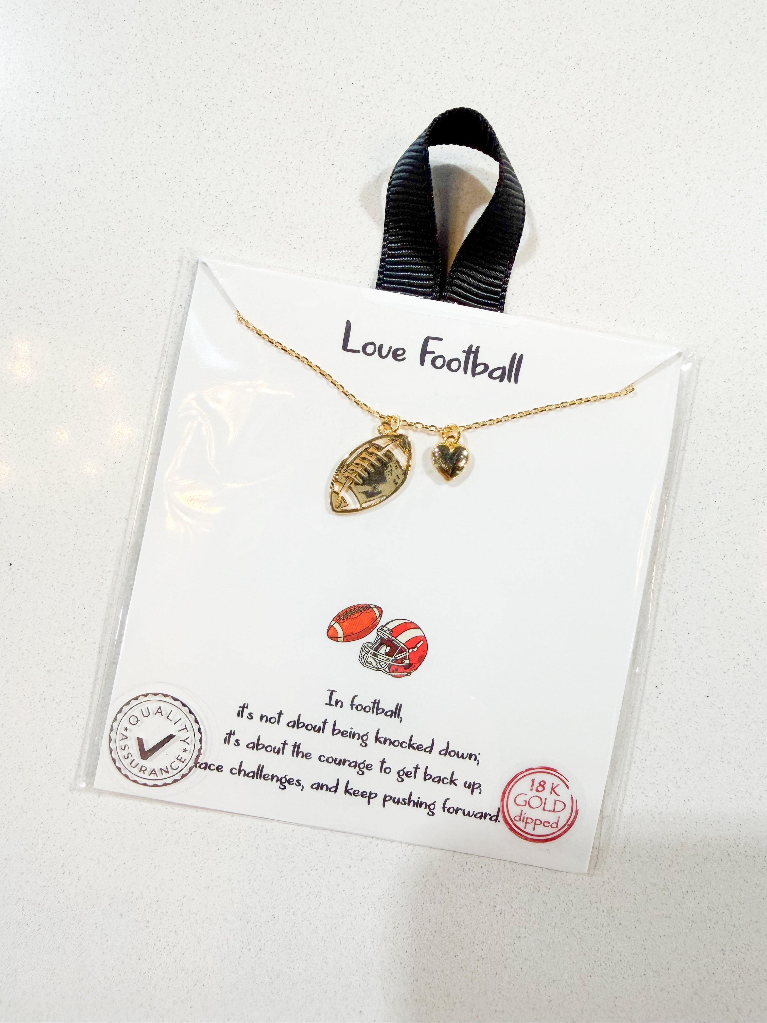 Love Football Necklace