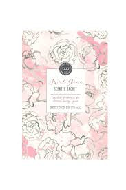 Bridgewater Candle Company Sweet Grace gray floral scented sachet.