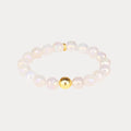 White Pearl Mala Beaded Bracelet