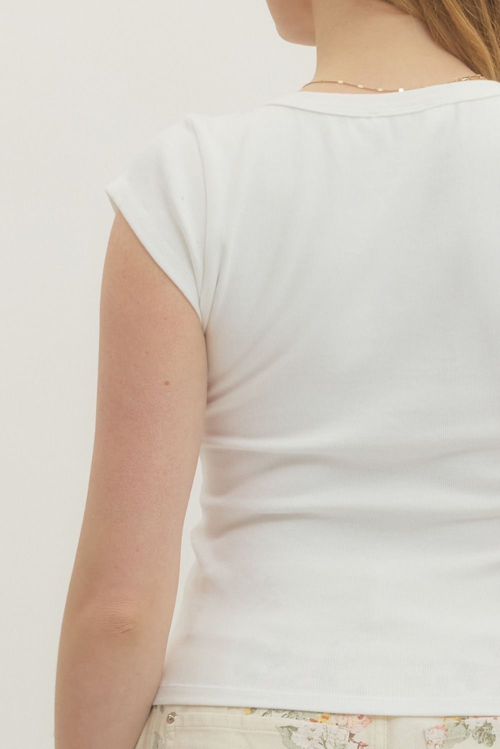 Solid Basic Ribbed Top