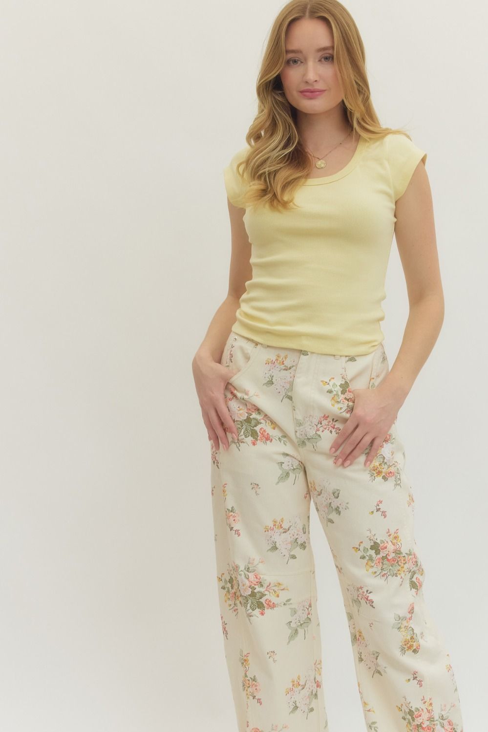 Solid Basic Ribbed Top