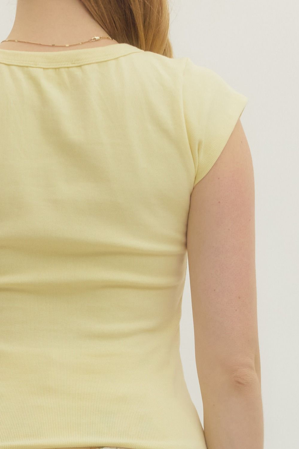 Solid Basic Ribbed Top