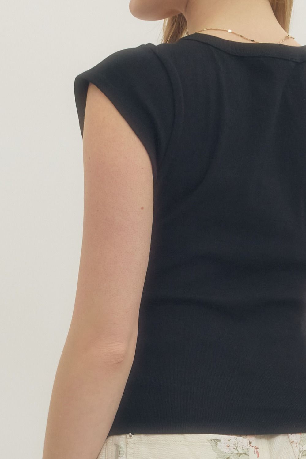 Solid Basic Ribbed Top