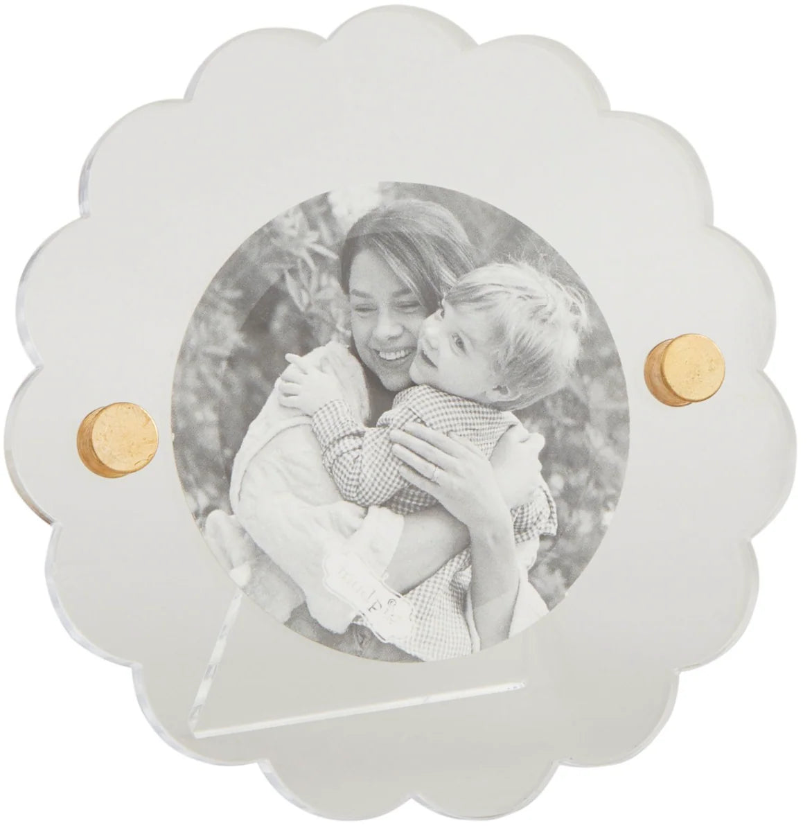 ROUND SCALLOP ACRYLIC FRAME