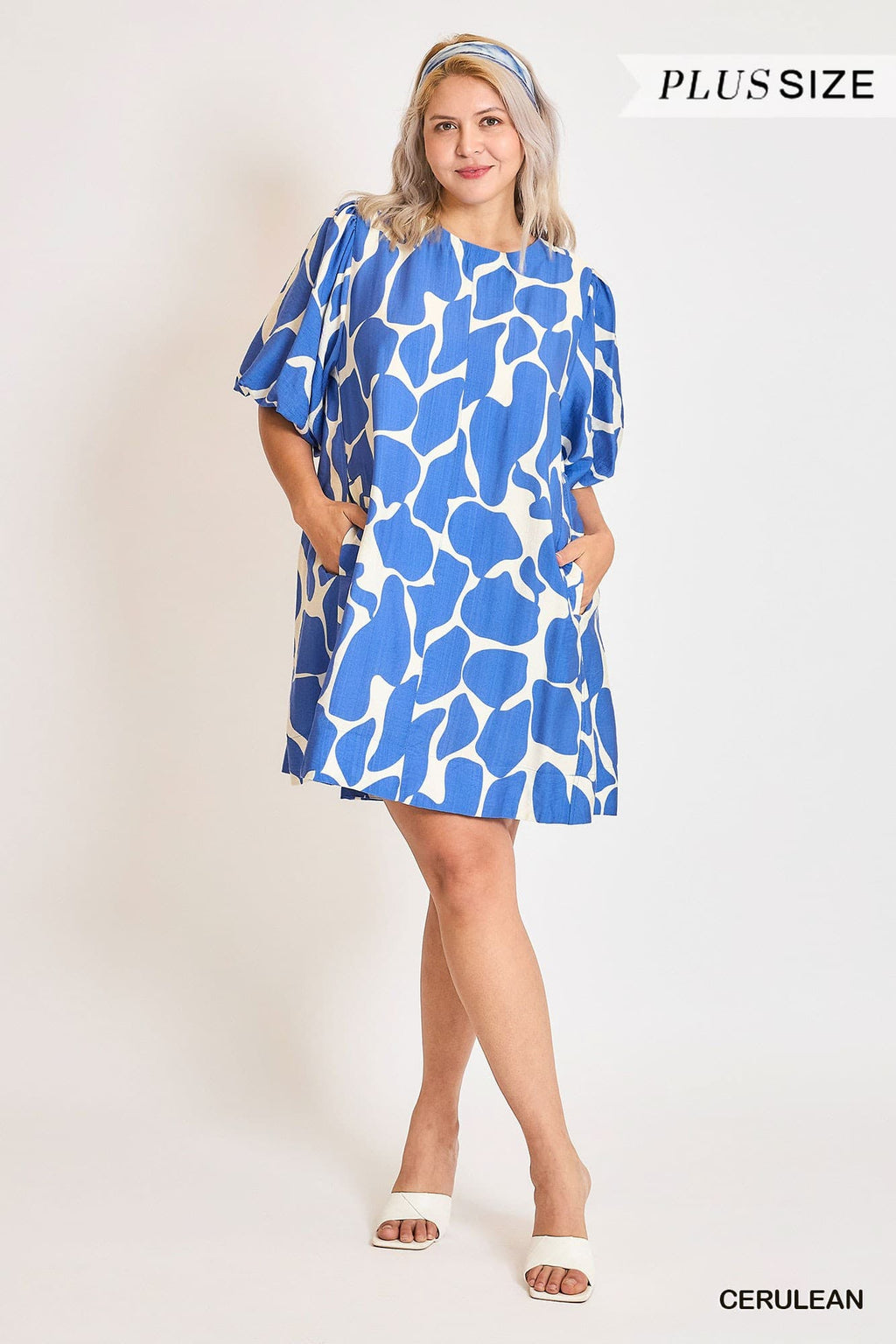Abstract Animal Print A-Line Dress