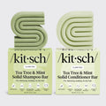 Tea Tree & Mint Clarifying Shampoo & Conditioner Bar Combo