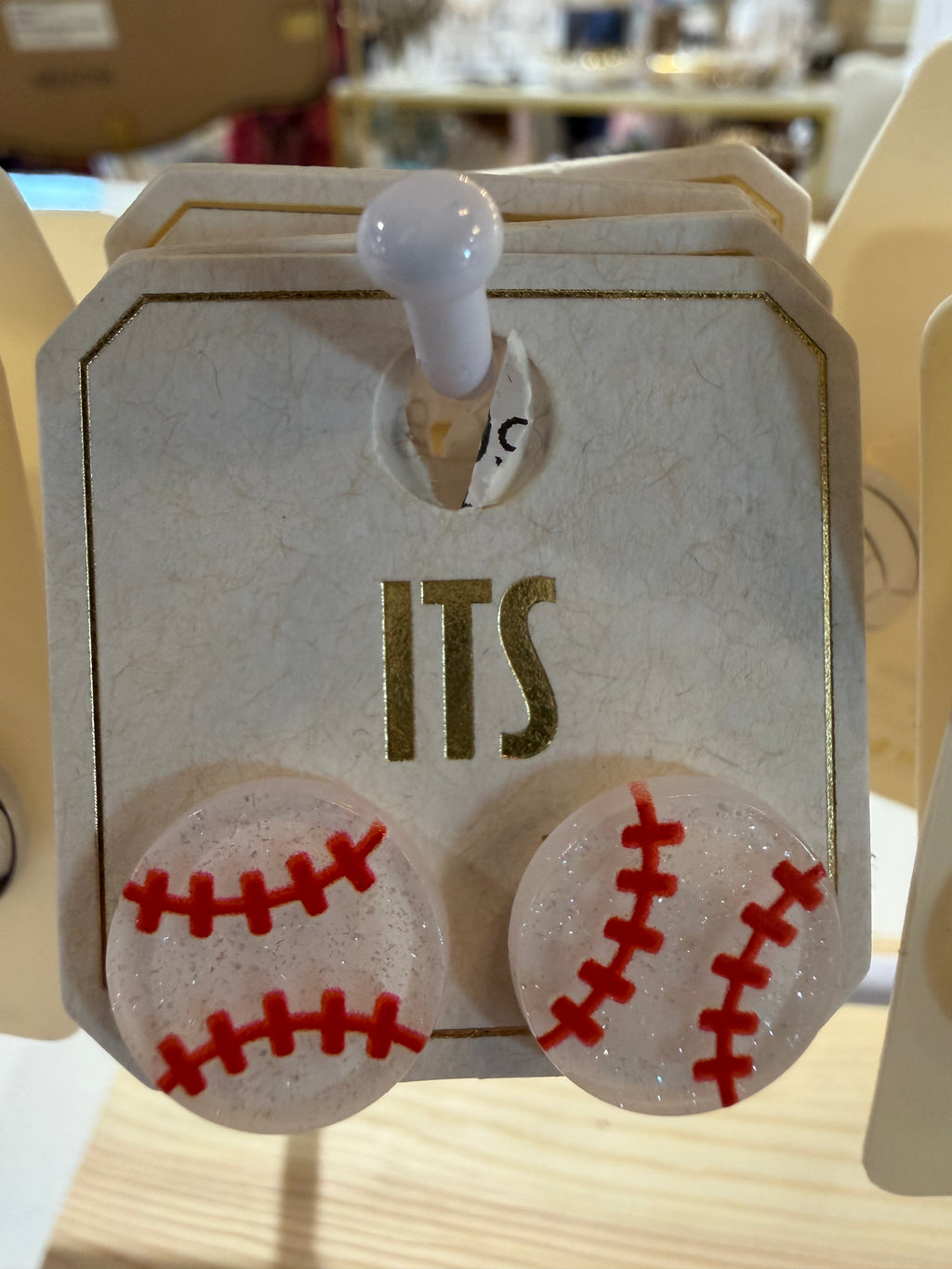 Sports Glitter Studs