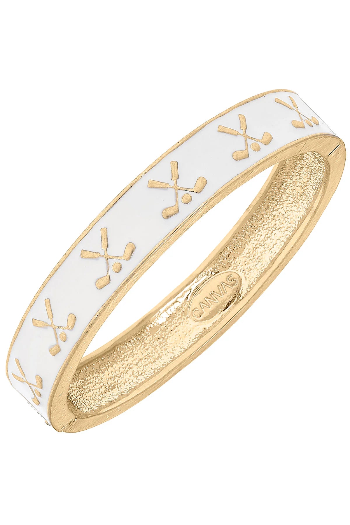 Golf Club Enamel Hinge Bangle