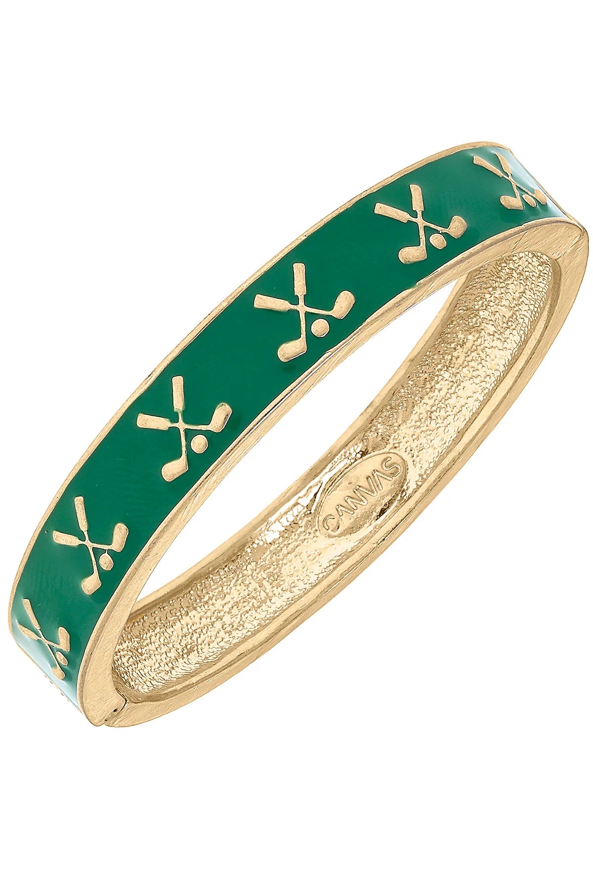 Golf Club Enamel Hinge Bangle
