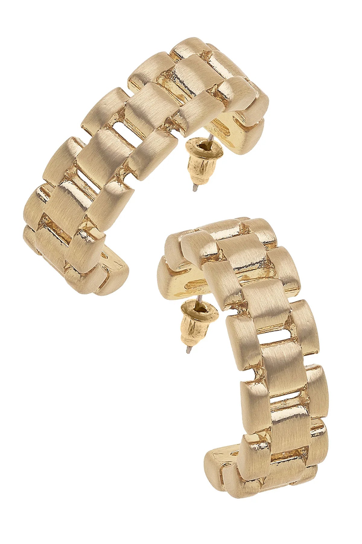 Carter Watchband Hoop Earrings