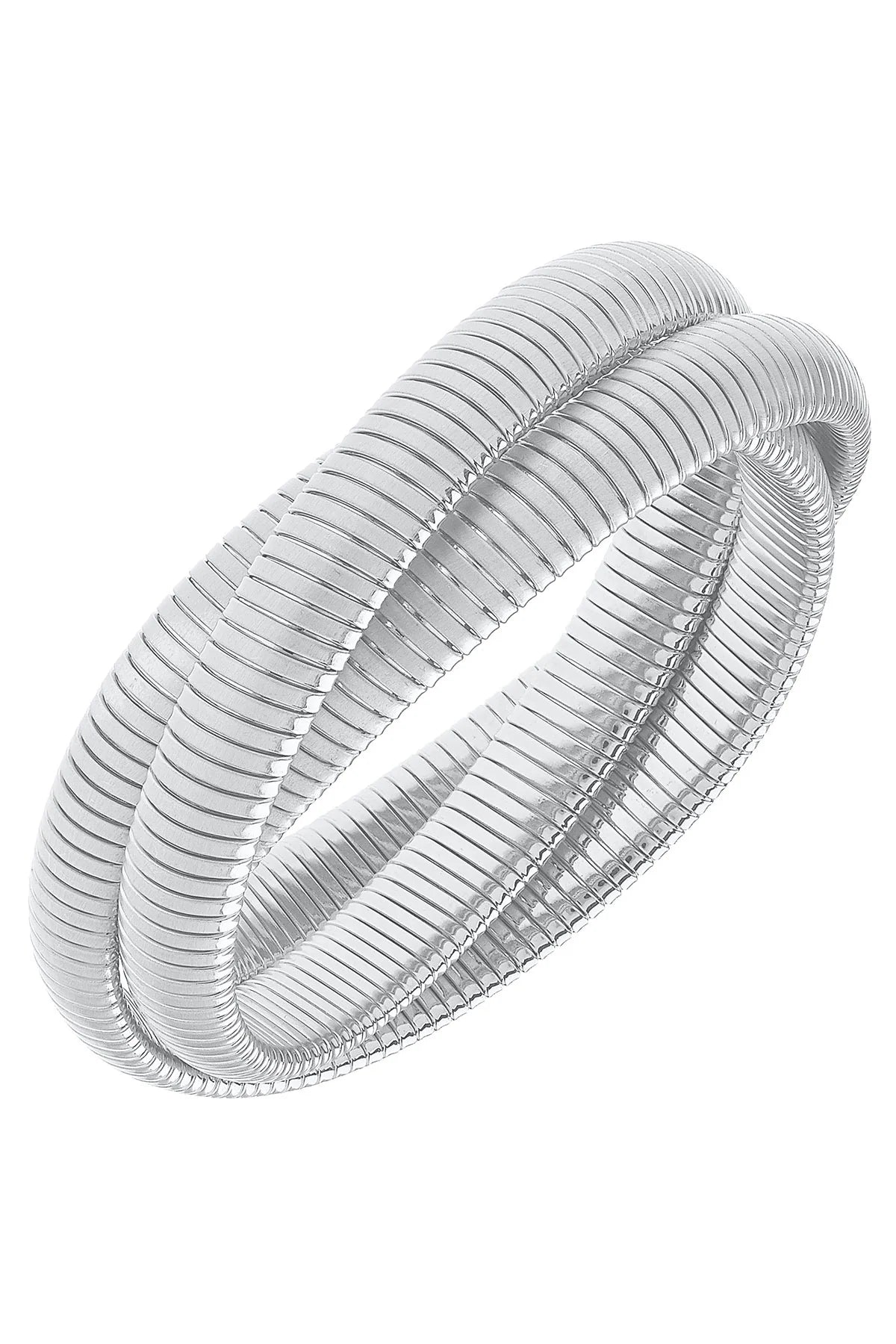Canvas Florence Interlocking 3-Row Watchband Bangle