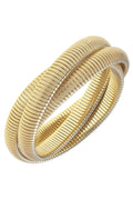 Canvas Florence Interlocking 3-Row Watchband Bangle