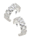 Carter Watchband Hoop Earrings