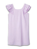 SS Ruffle Sleeve Lilac Dress