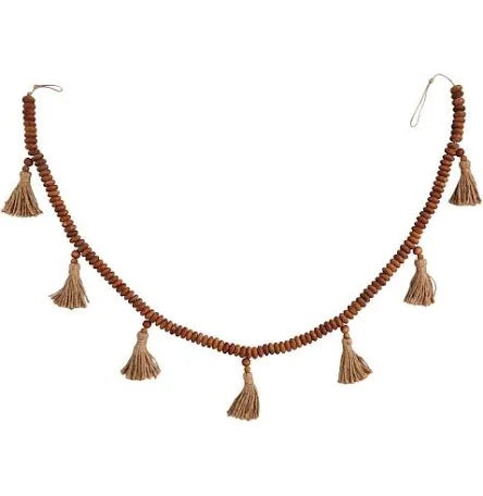 Brown Beaded Tassel Garland.