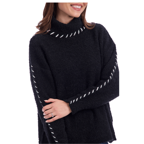 Black Fallon Contrast Sweater