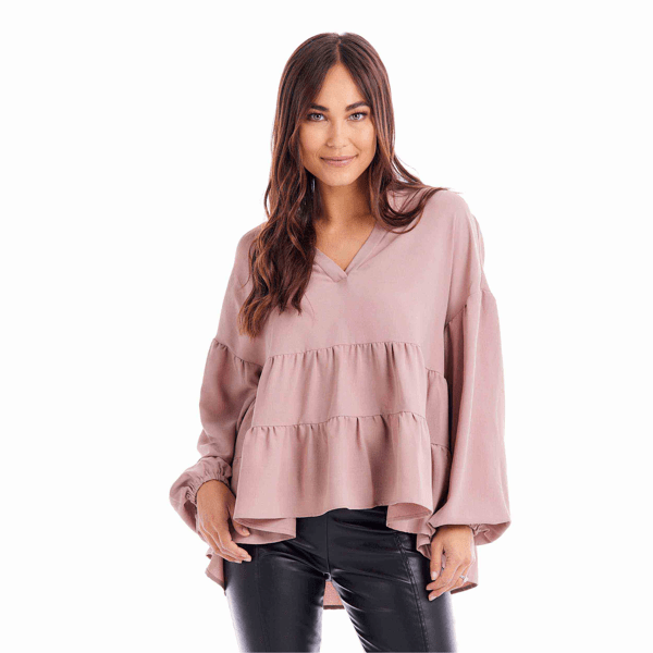 ORLEANS FLOUNCE TOP
