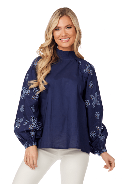 EMILIA EYELET TOP