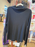 Solid long sleeve ribbed sweater knit top plus size