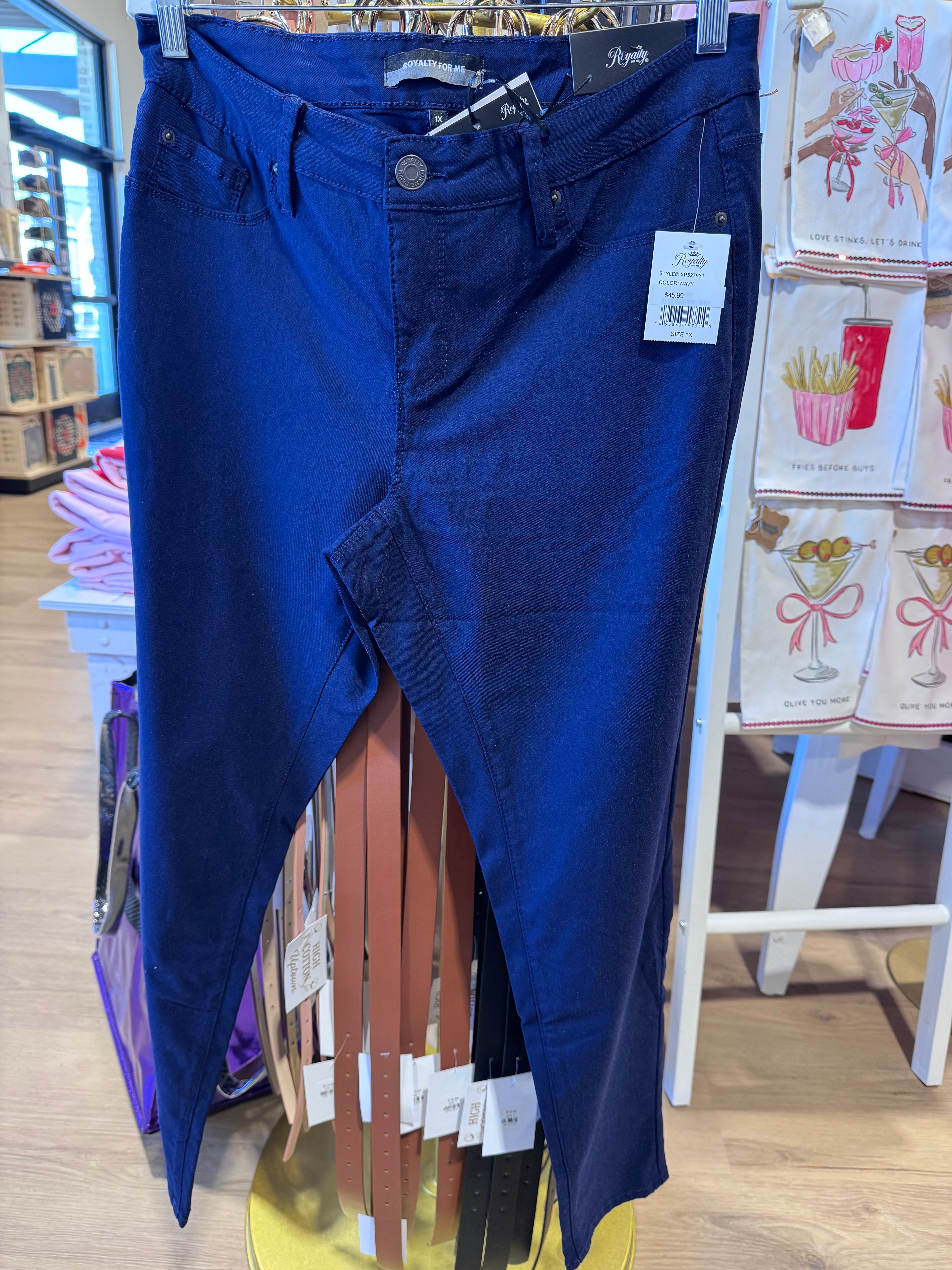 Plus Size Hyperstretch Forever Color Skinny Pants-Dark Wine