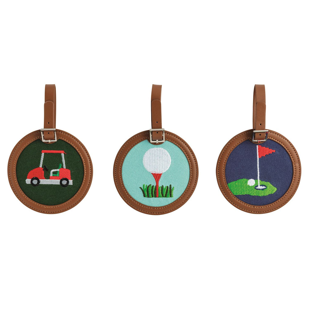 Needlepoint Golf Bag Tags
