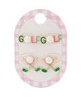 Golf Studs - 2 Pairs