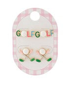 Golf Studs - 2 Pairs