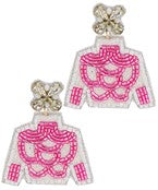 Beaded Jockey Jacket Earrings