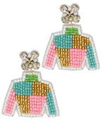 Beaded Jockey Jacket Earrings