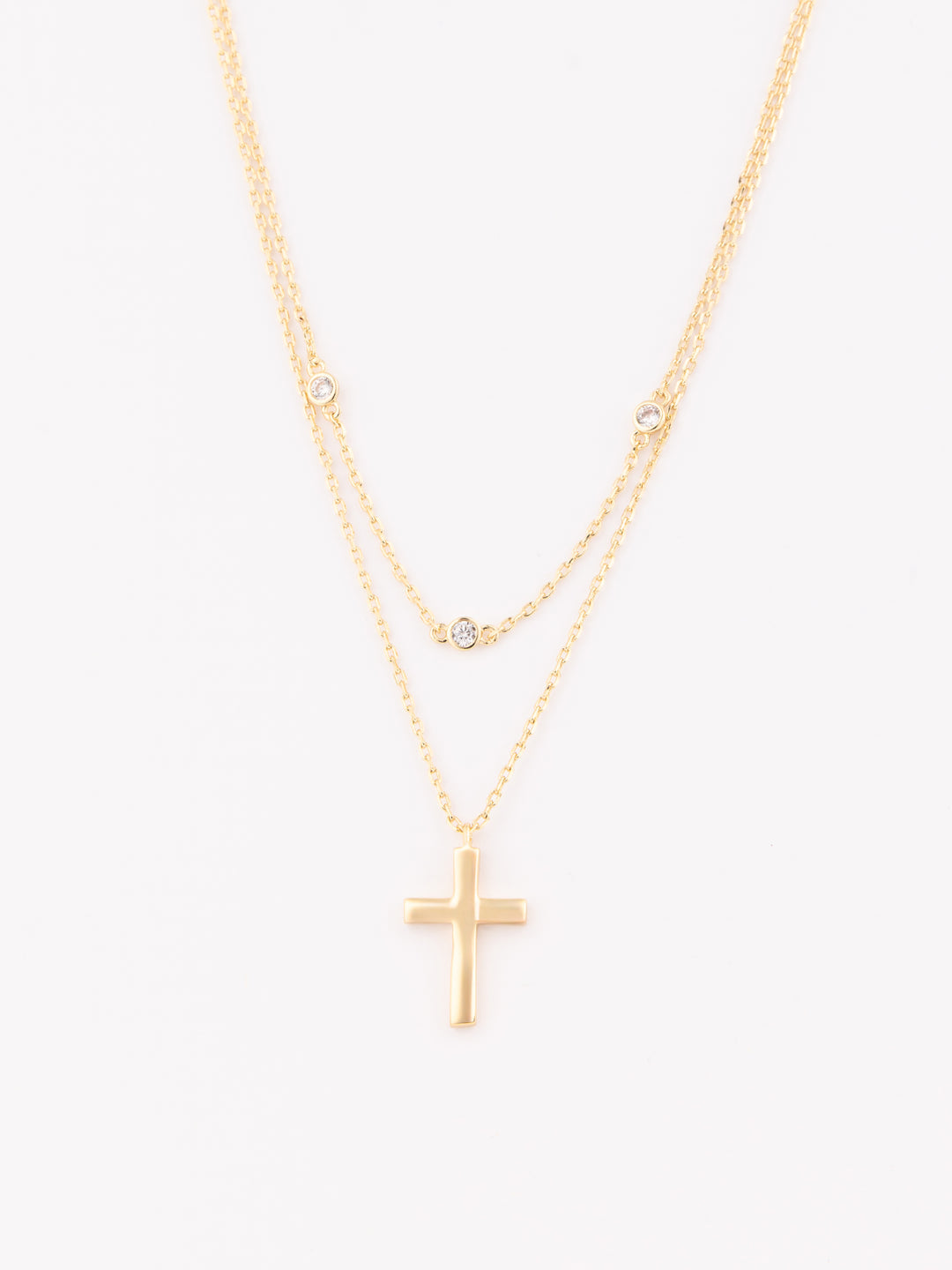 Iris Cross Necklace
