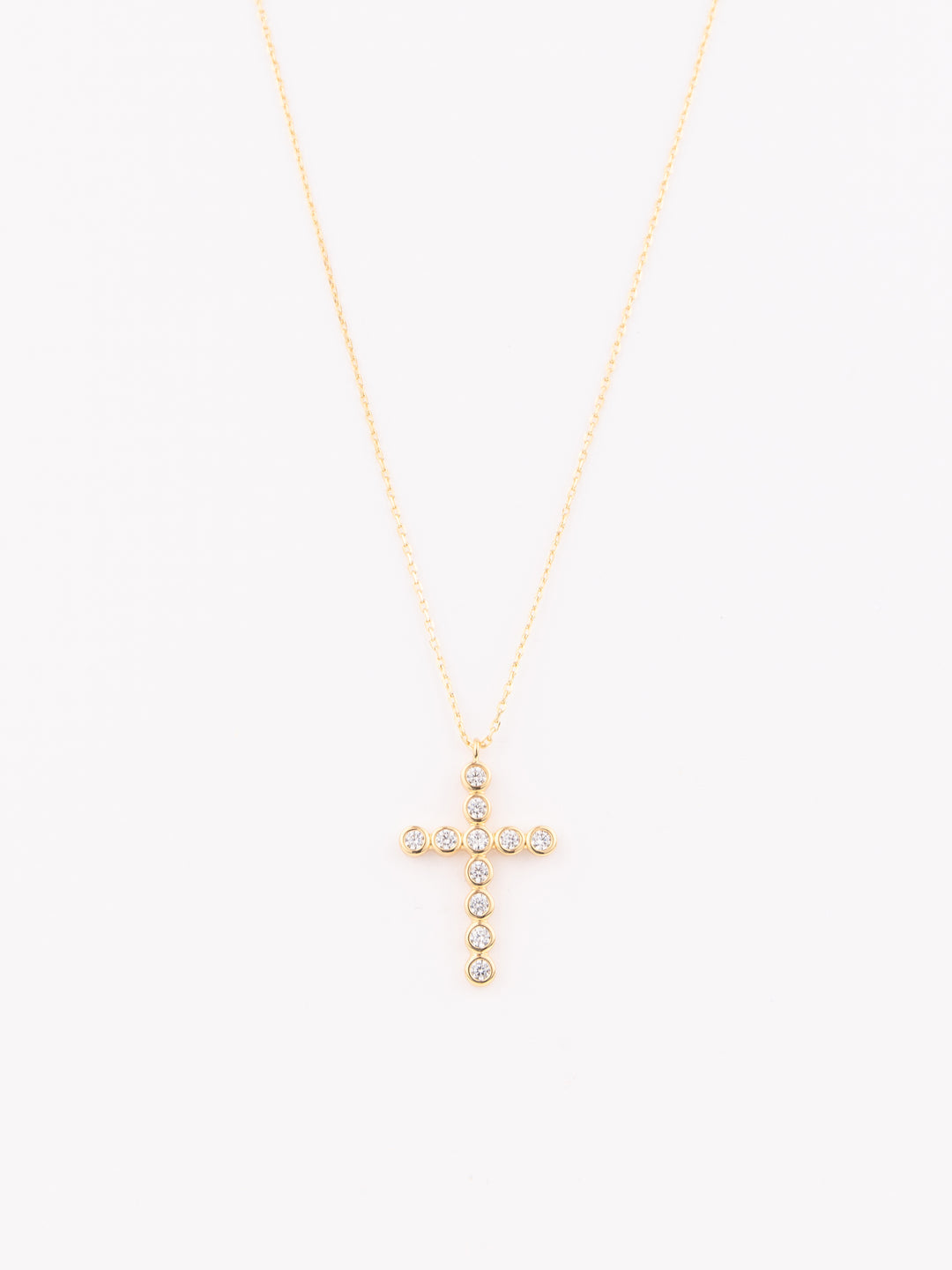 Delphine Cross Necklace
