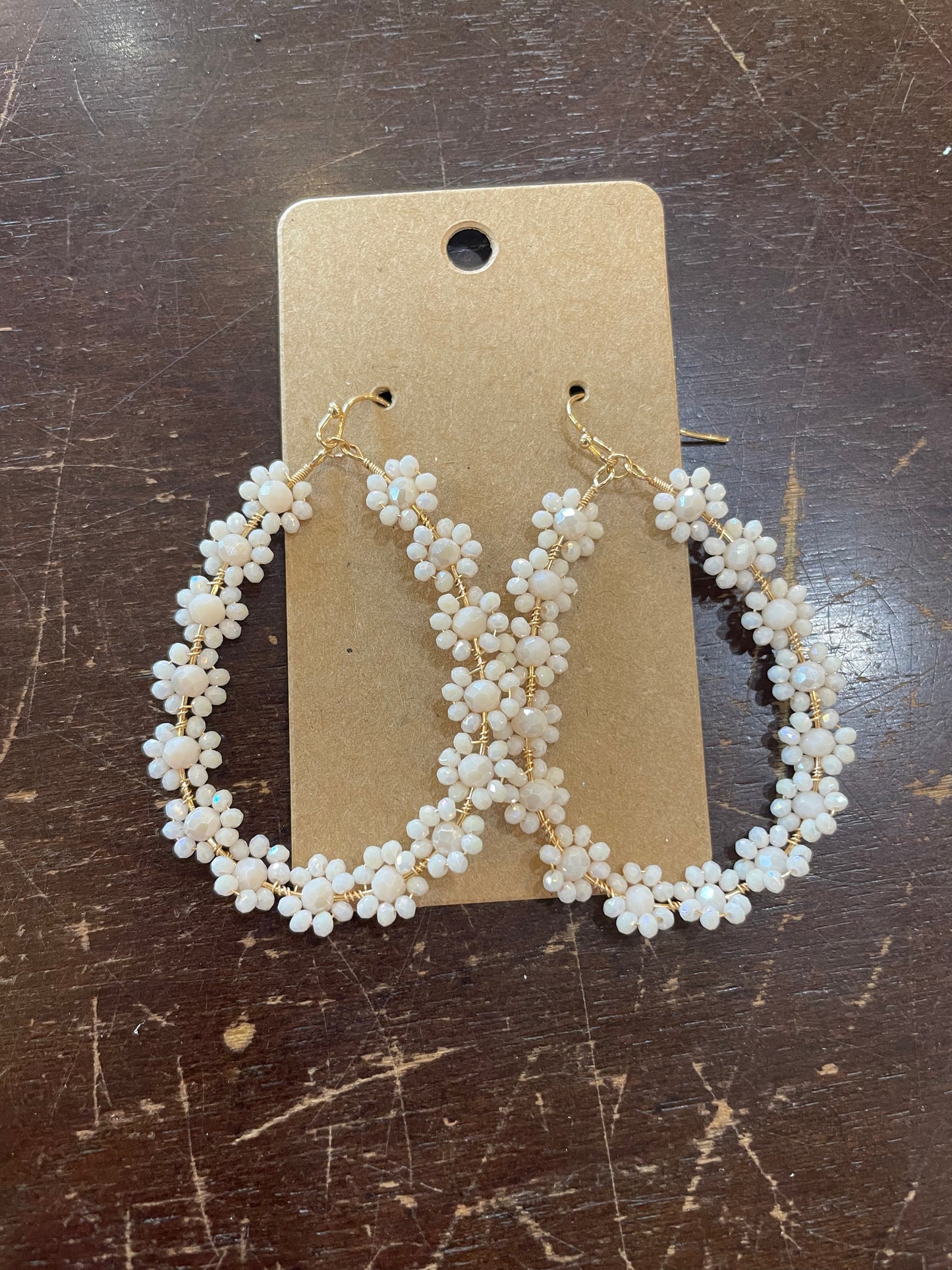 Flower Beaded Earrings
