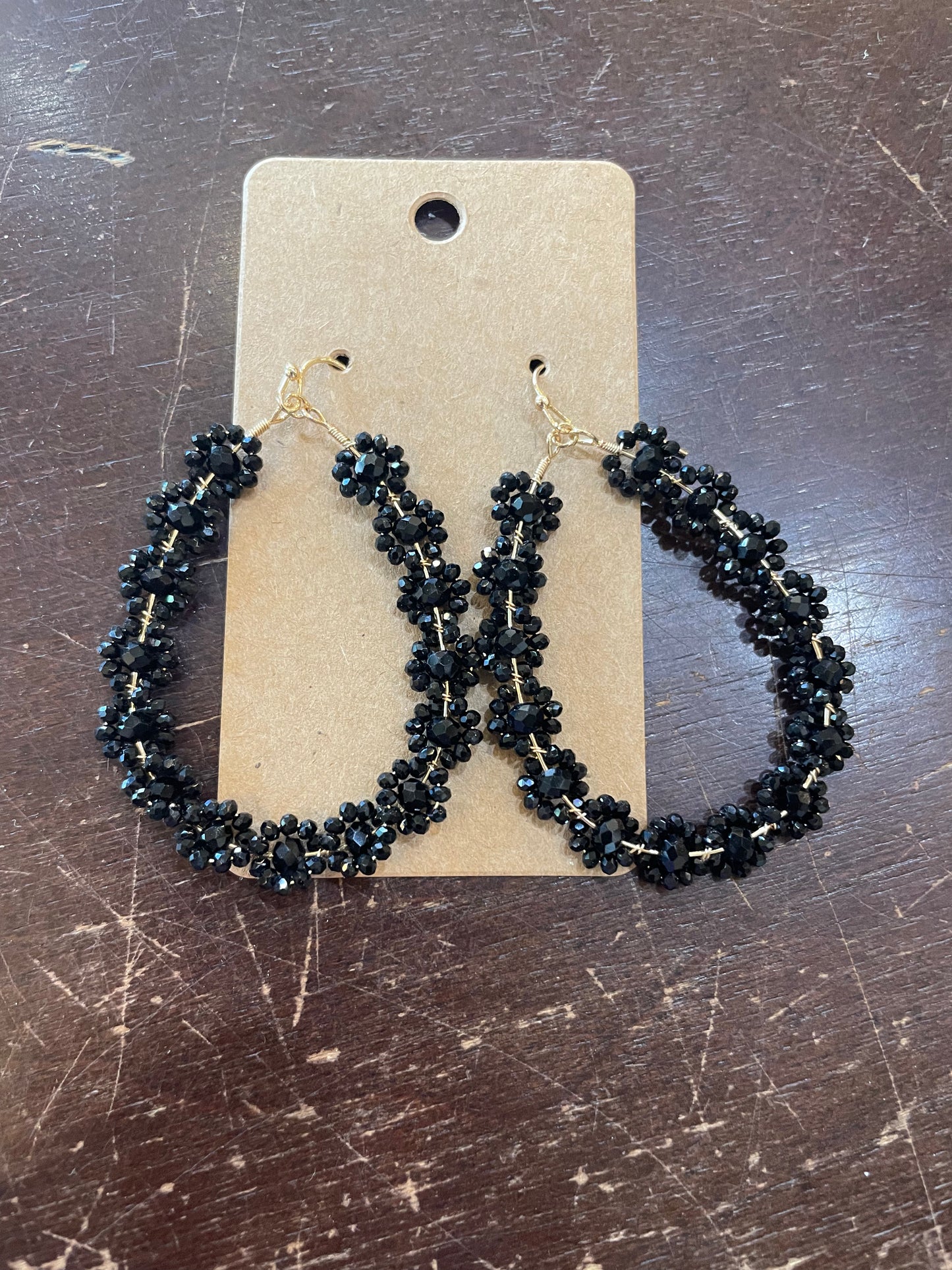 Flower Beaded Earrings