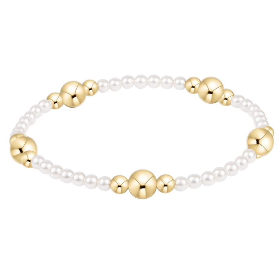 purpose gold 6mm pearl bracelet
