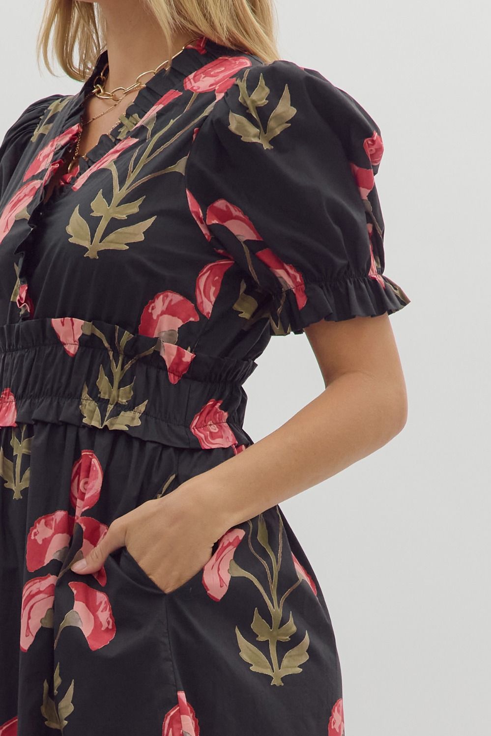 Blooming in Fall Long Dress