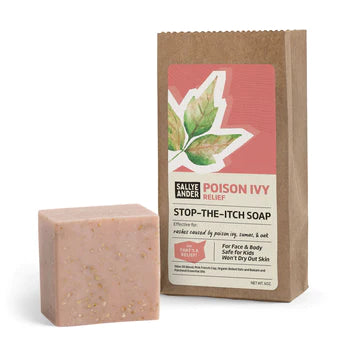 Sallye Ander "Poison Ivy Relief" stop-the-itch essential soap.
