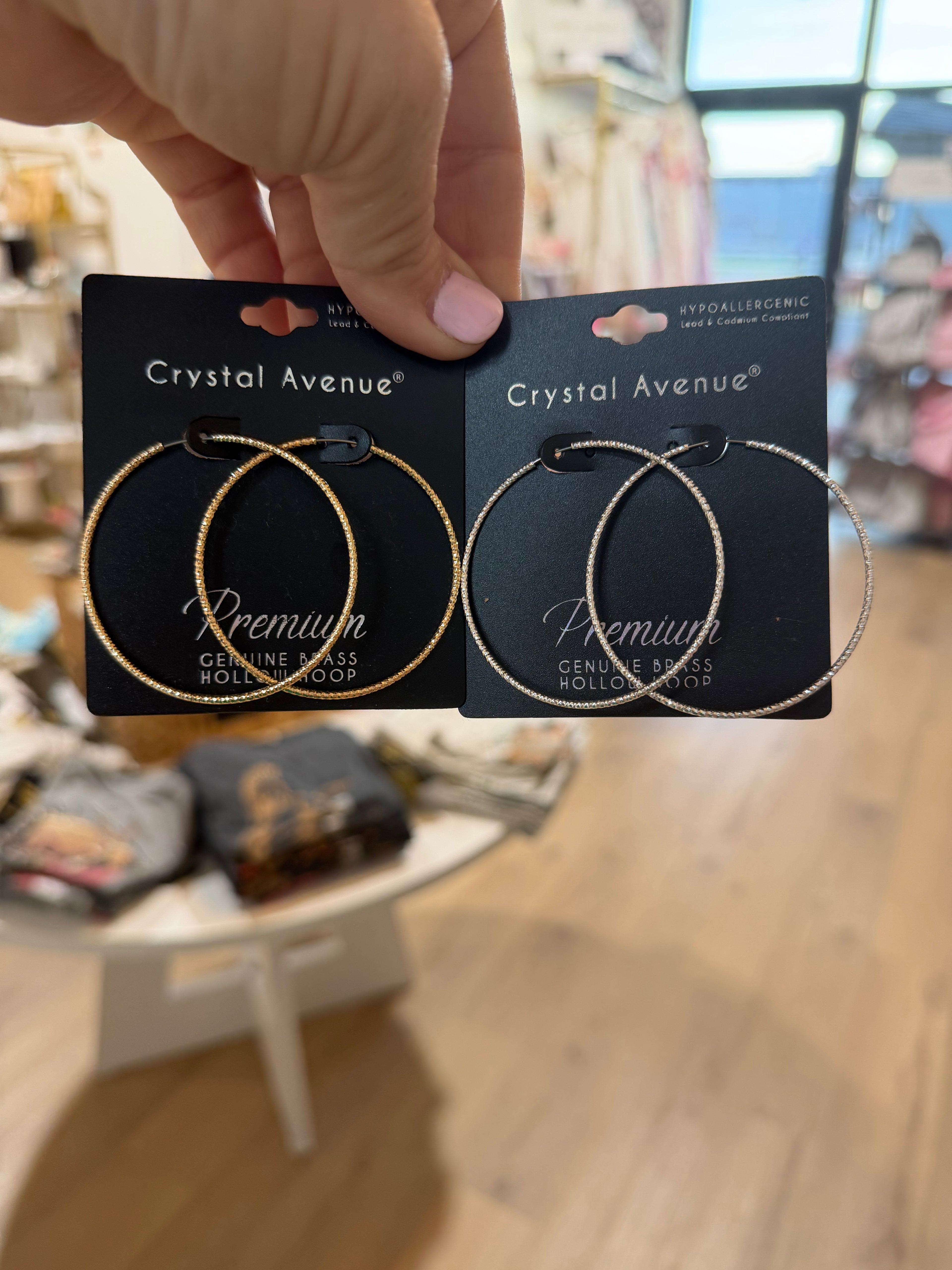 Hollow Hoop Earrings