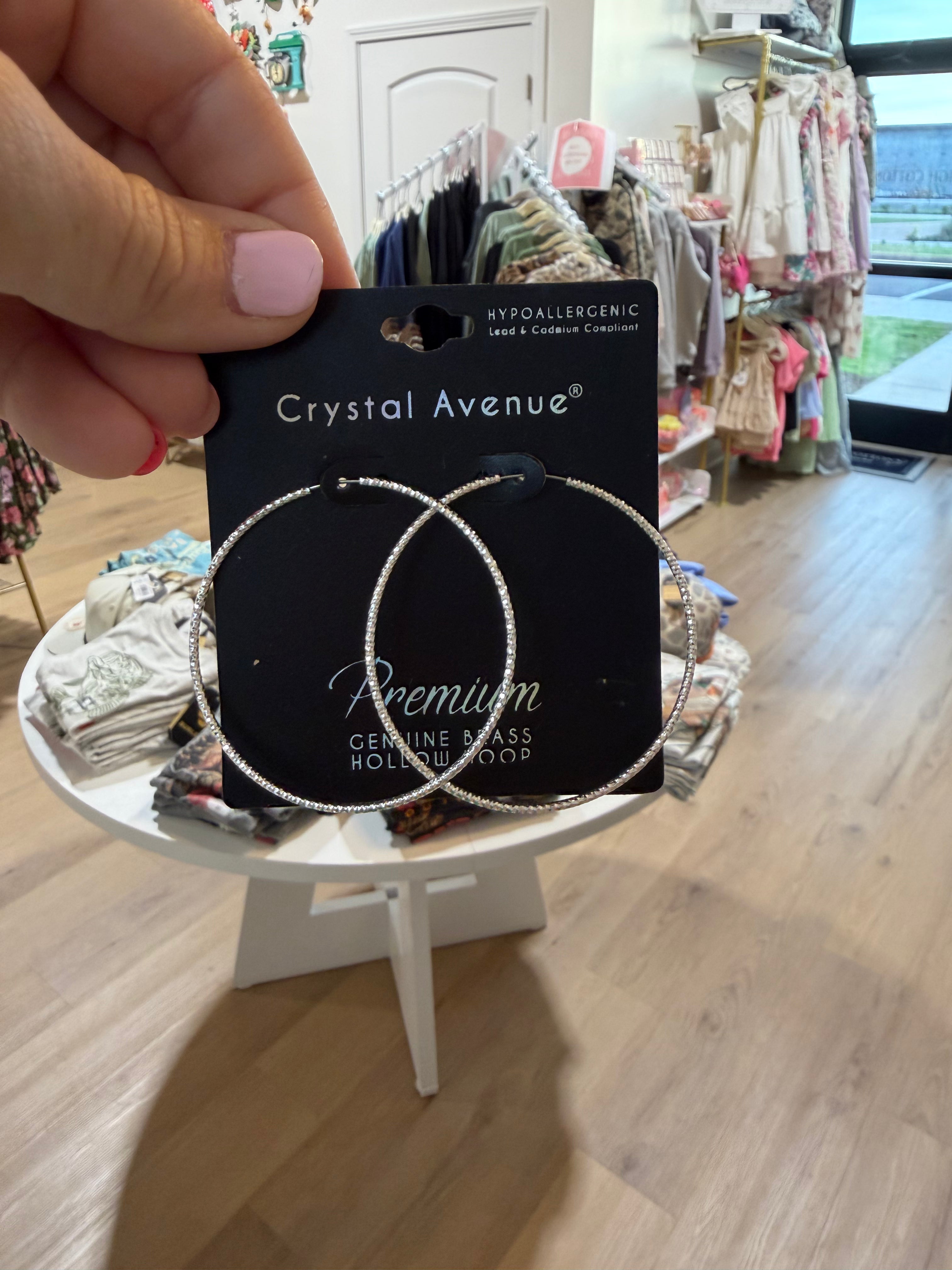 Hollow Hoop Earrings