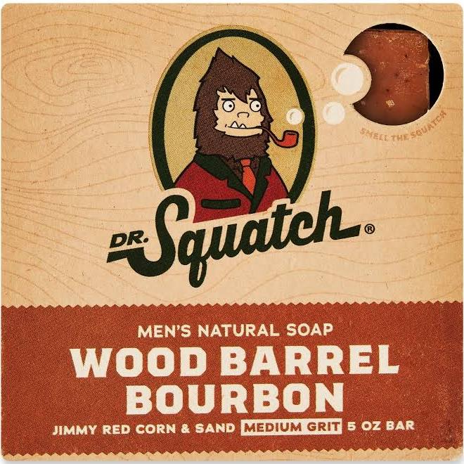 "Wood Barrel Bourbon" Dr. Squatch Bar Soap.