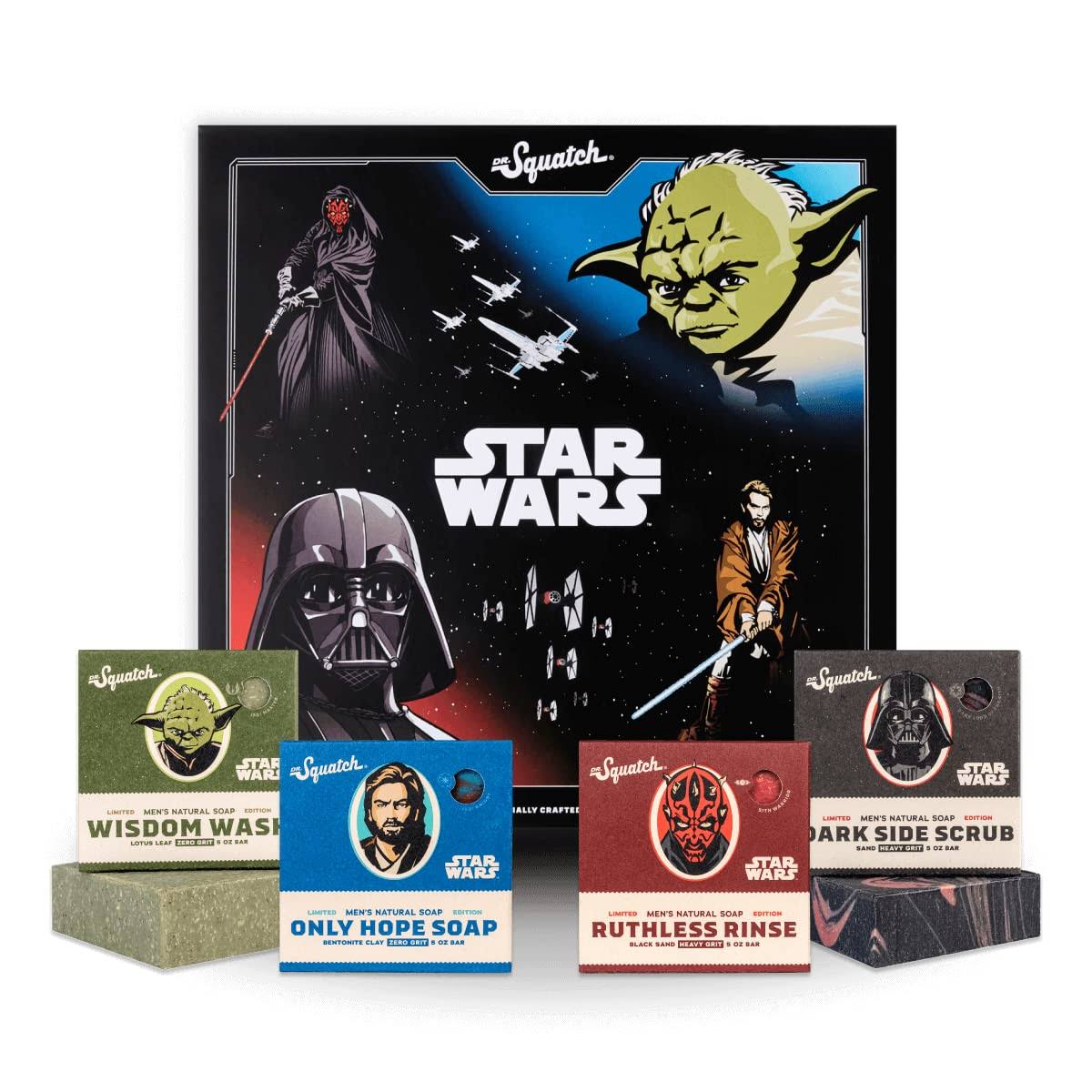 Star Wars assorted Dr. Squatch Bar Soaps.