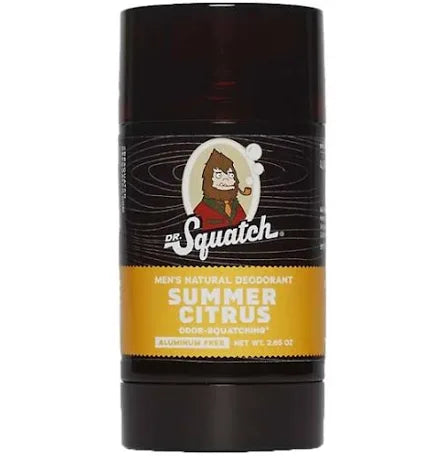 "Summer Citrus" Dr. Squatch Deodorant.