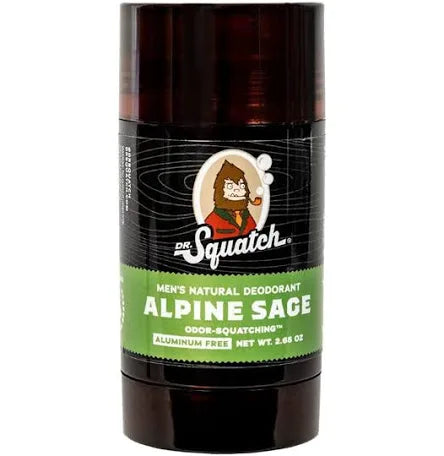 "Alpine Sage" Dr. Squatch Deodorant.