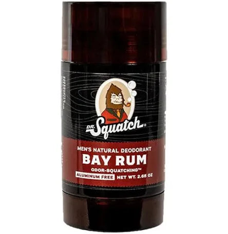 "Bay Rum" Dr. Squatch Deodorant.